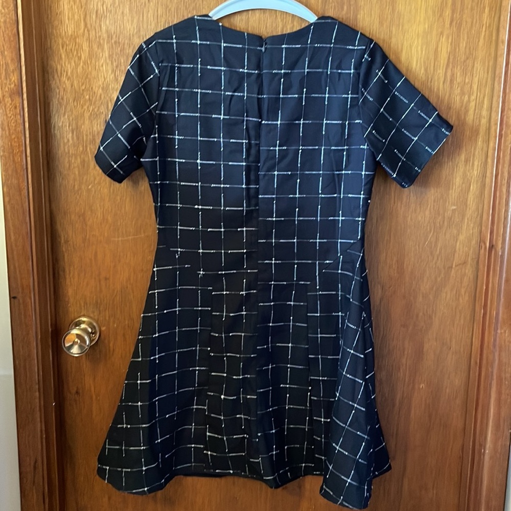 Maison Jules navy flared short sleeve dress - Picture 7 of 7